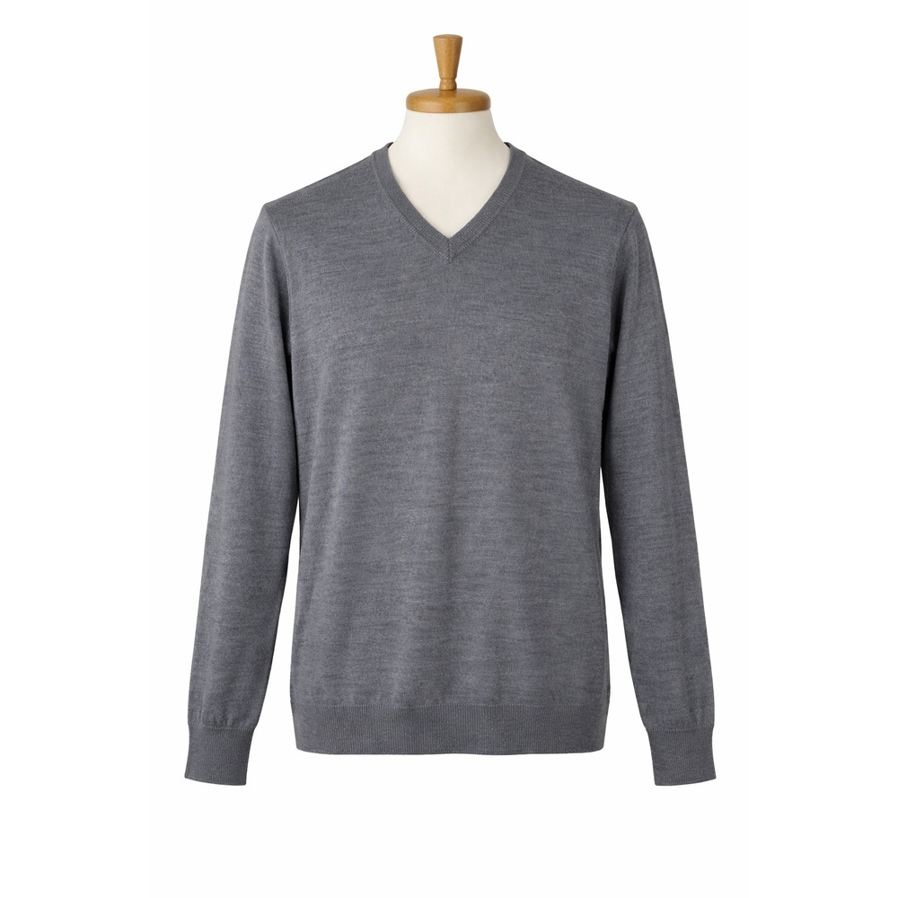 J.Crew Slim Fit V-Neck Sweater 100%‎ Merino Wool Heather Grey XS